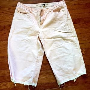 Lane Bryant Light Pink Denim Capris